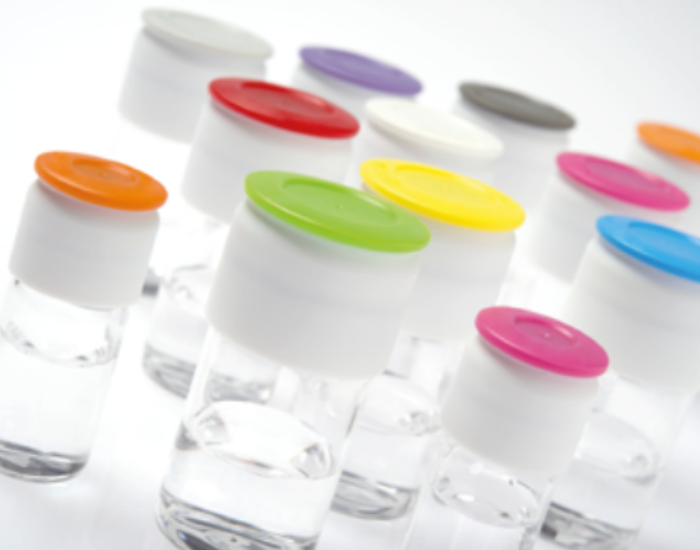 20mm Raydylo Press Fit Caps, Red, Sterile, RTU
