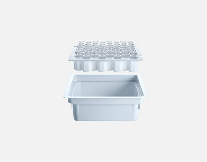 SCHOTT FIOLAX® 10R Clear TopLine Vials adaptiQ® Cup Nest Styled Tub