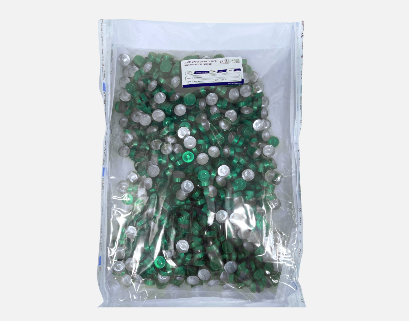 20mm Center Tear Out Seals, Sterile, Triple Bagged