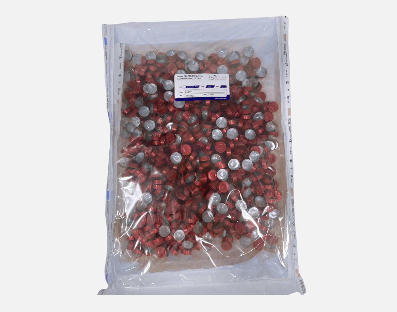 20mm Center Tear Out Seals, Sterile, Triple Bagged