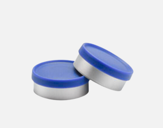 20mm Flip Top Seal, Grain Finish, Aluminum Seal, Royal Blue